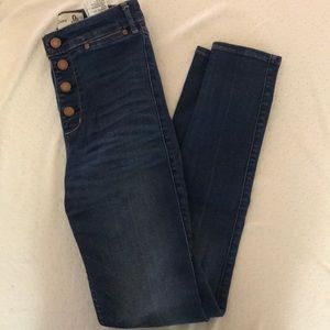 Abercrombie high rise super skinny jeans